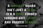 Patrol Squad Military Stencil Font, a Font by PutraCetol Studio (Thumbnail 5 of 5)