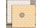 Caticorn Cat Digital Paper & Clipart, a Pattern Graphic by JennyL Designs (Thumbnail 5 of 8)