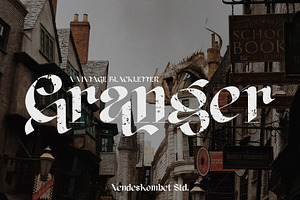 Granger - Vintage Blackletter