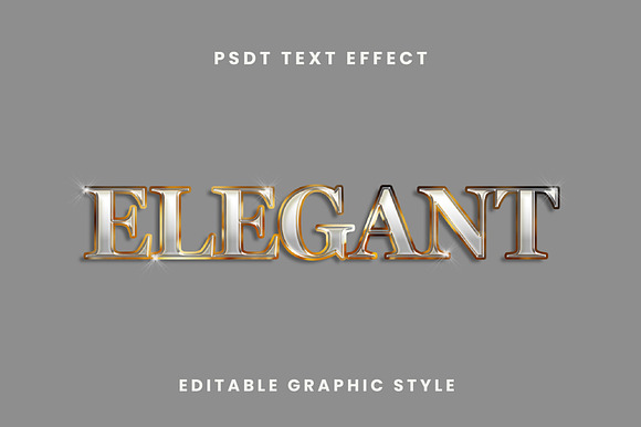 Elegant Gold Chrome Effect preview 2