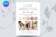 Guest dresscode with photo card, a Stationery Template by EvaTemplates (Thumbnail 5 of 7)