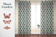 Moon Garden pattern & clipart, a Pattern Graphic by @olga.angelloz (Thumbnail 11 of 16)