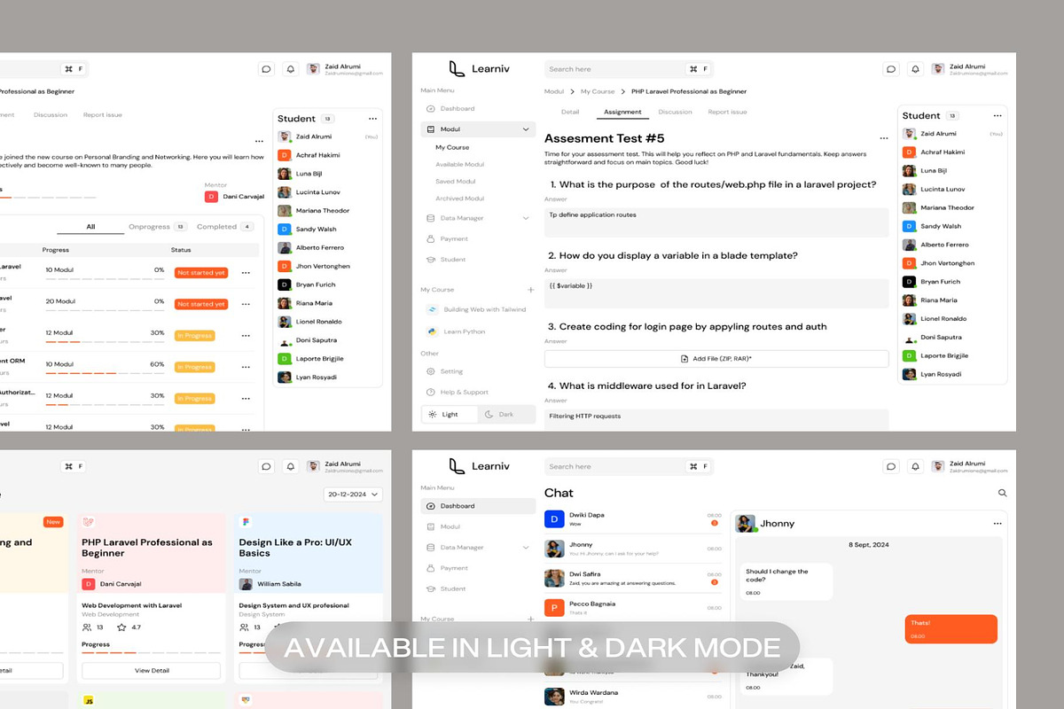 Learniv - Learning Management System, an UI Kit Template by Creative Perspective (Photo 5 of 7)