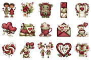 Hand Drawn Valentine Clipart, an Illustration by designcity5 (Thumbnail 3 of 5)