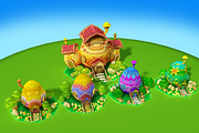 Cartoon Easter Village, an Environmental 3D Model by Souchenki (Thumbnail 24 of 31)