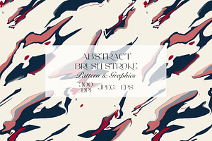 Abstract Brush Stroke Pattern