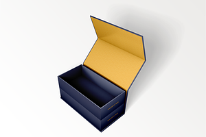 Foldable Magnetic Box Mockup Set