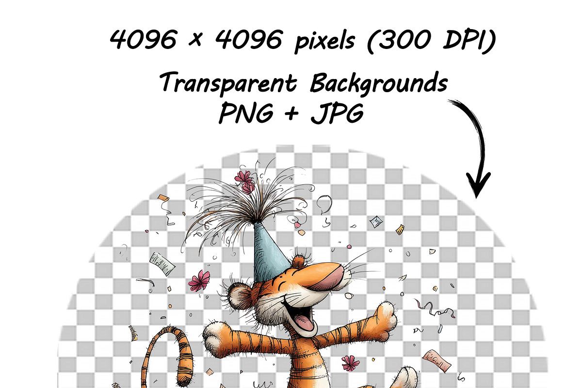 Tiger Birthday Party Safari Cliparts, a Graphic by one-touch (Photo 14 of 17)