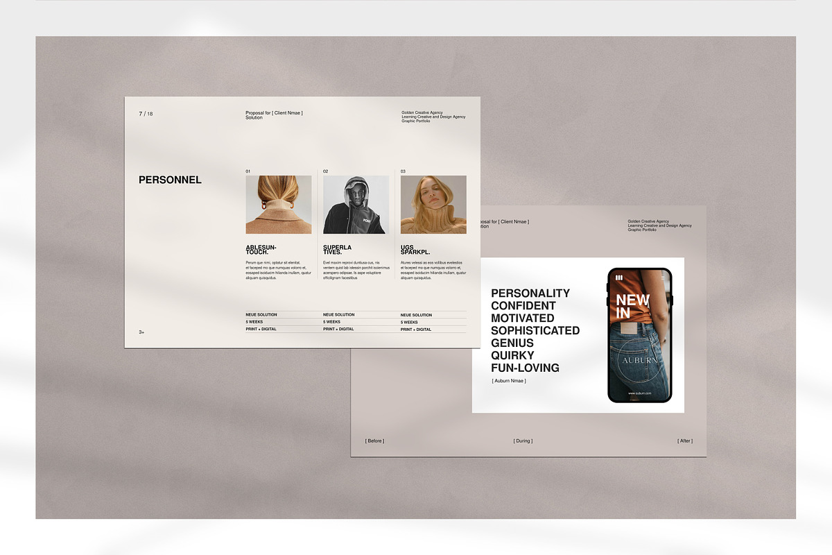Brand Proposal Template, a Brochure Template by GoldenPixelStudio (Photo 7 of 10)
