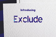 Exclude, a Sans Serif Font by da_only_aan