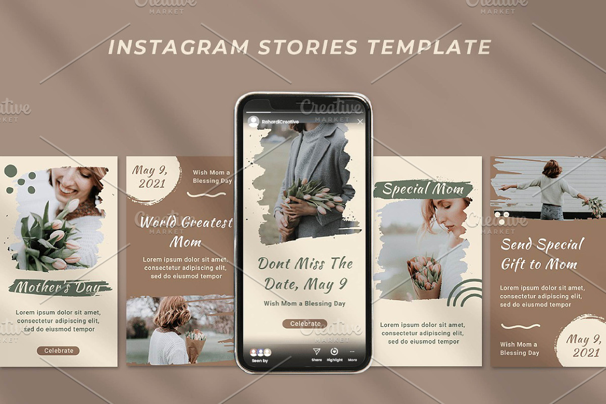 Mother's day-Instagram-stories, a Social Media Template by fashionaddict (Photo 2 of 4)