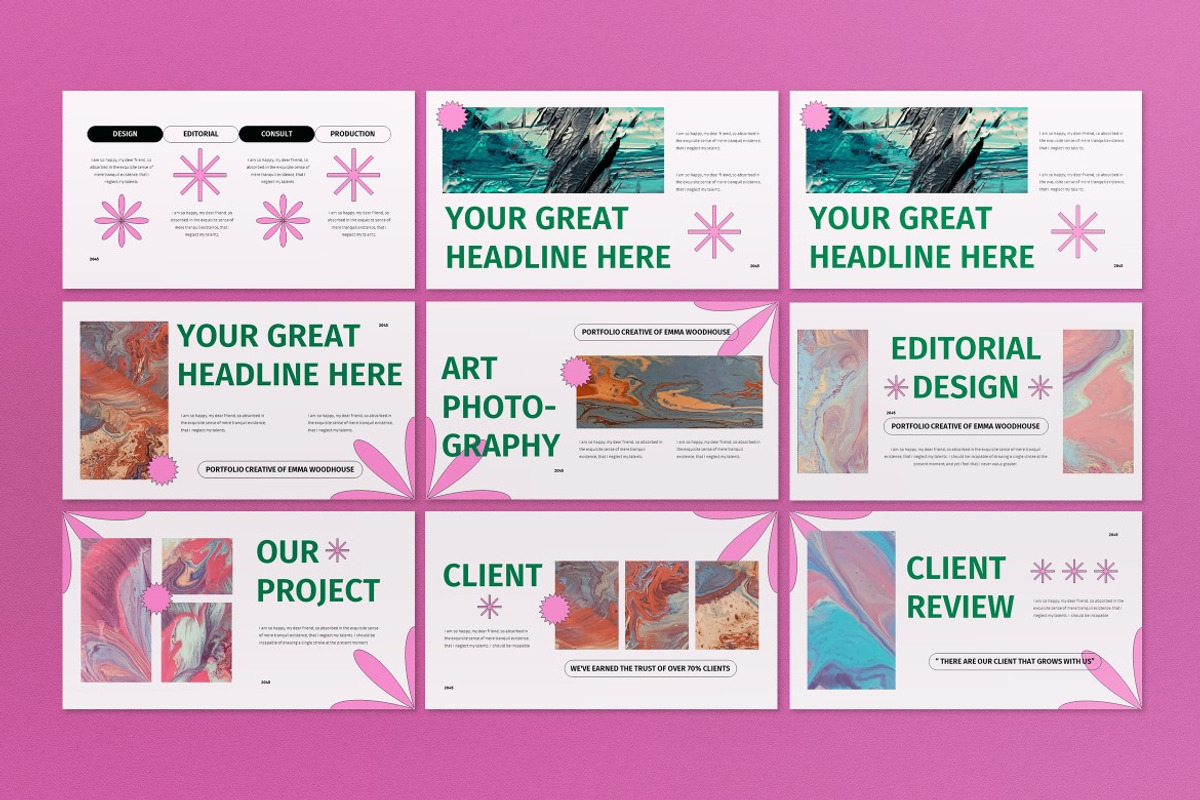 White Green Portfolio Keynote, a Presentation Template by graphicook (Photo 3 of 4)