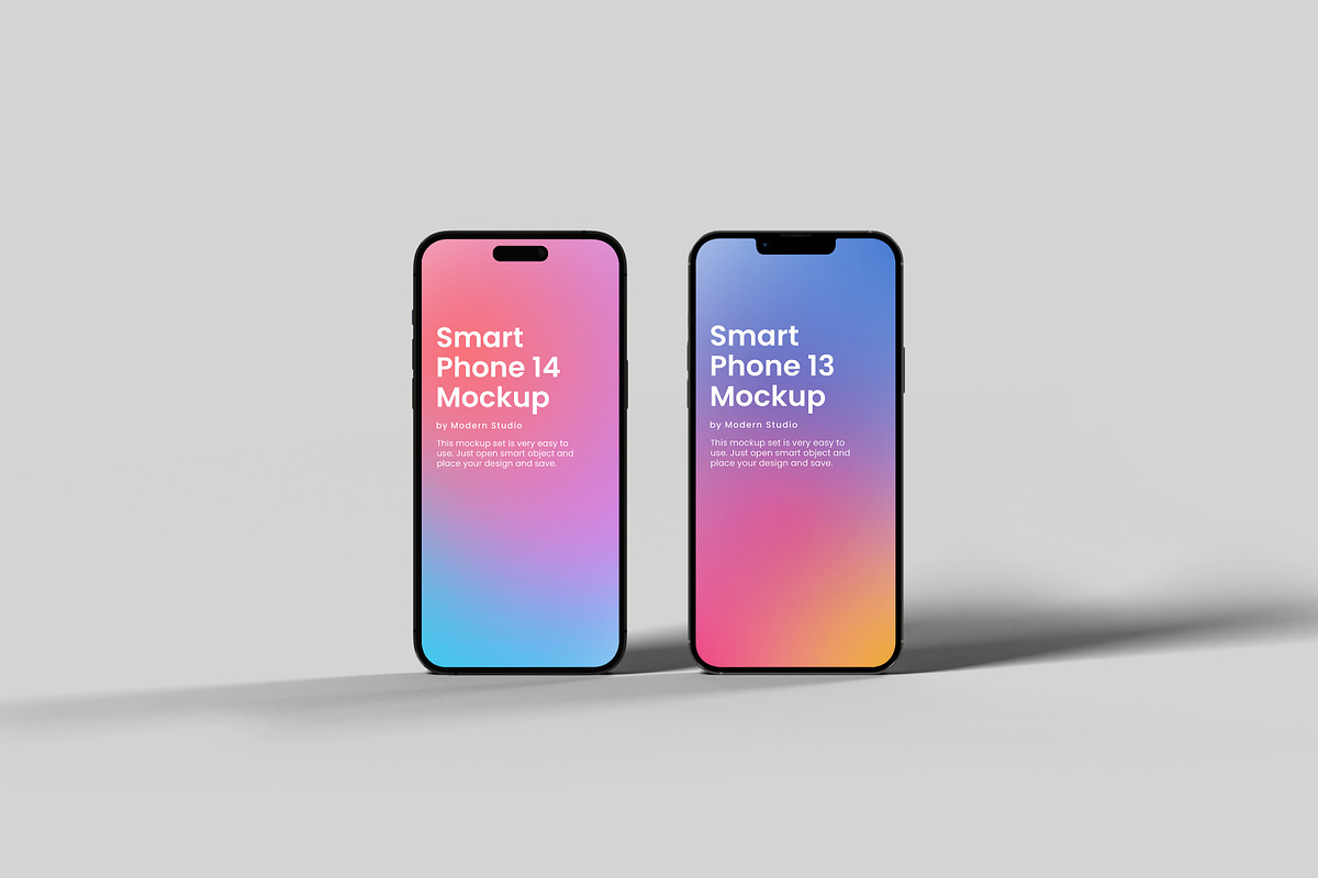 iPhone 13 Pro and 14 Pro Mockup, an iPhone Mockup by Modern Studio (Photo 11 of 14)
