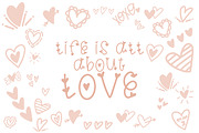 Heart Stash Font with Heart Doodles!, a Symbol Font by Affinity Grove (Thumbnail 7 of 8)