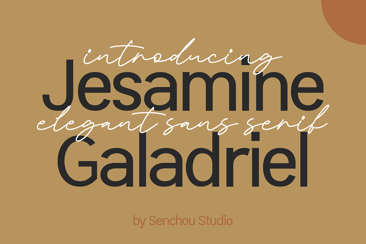Jesamine Galadriel, a Sans Serif Font by Creative Keelik (Photo 1 of 14)