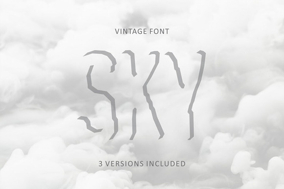 Ghostly Shadow 3 versions font preview 6