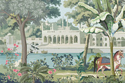 Mughal Garden Wallpaper Mural, a Decorative Illustration by Mughal Wallpaper (Thumbnail 2 of 5)