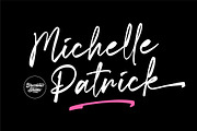 Michelle Patrick - Handwritten Font, a Handwritten Font by Grezline Studio (Thumbnail 1 of 8)