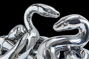 CHROME Design Set 131 Objects, an Object Graphic by Kaleriia (Thumbnail 2 of 12)