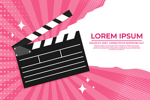 Movie Template in Pop Art Style, a Decorative Illustration by PsychocheArt