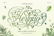 Herlyna, a Script Font by Burntilldead (Thumbnail 1 of 12)