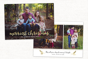 Christmas Card Template CC120