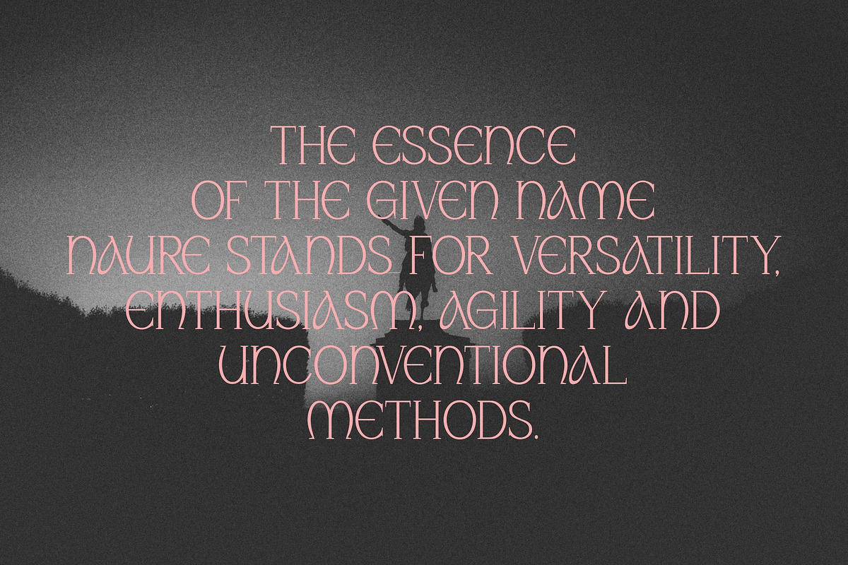 Naure - Serif Display, a Serif Font by takoliko (Photo 2 of 11)