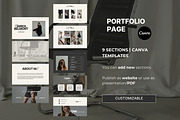 UGC Portfolio Canva website, a Landing Page Template by Studio Suvelle (Thumbnail 4 of 8)