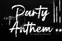 Party Anthem - Natural Brush Script