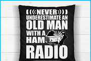 Old Man Ham Radio Dad SVG PNG, an Object Graphic by Creativeusart (Thumbnail 4 of 4)