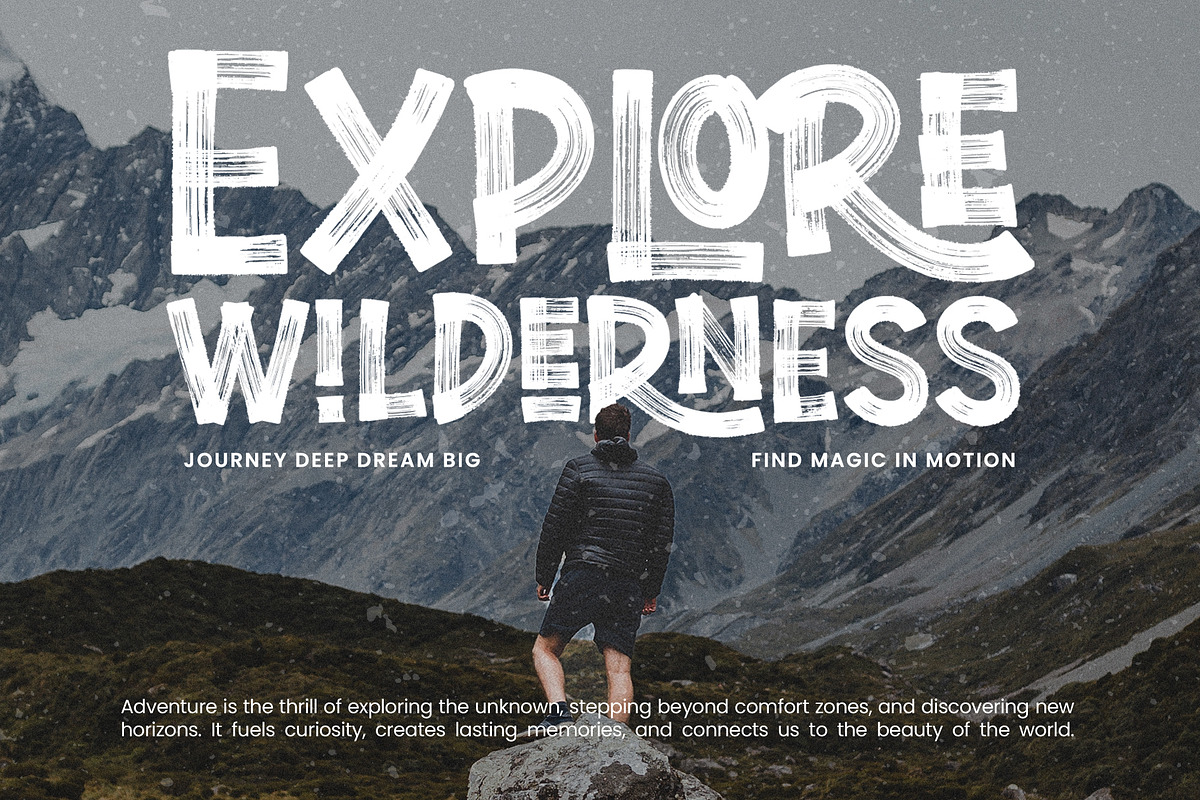 Nidella - Dry Brush Display Sans, a Sans Serif Font by Inviline.co (Photo 9 of 12)