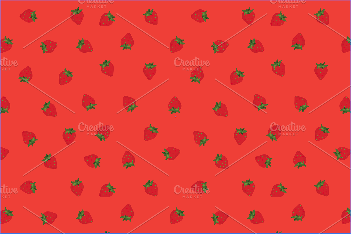 9 Seamless strawberry pattern swatch, a Pattern Graphic by Salty Lunch (Photo 5 of 10)
