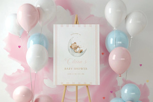 Teddy Bear Baby Shower Welcome Sign