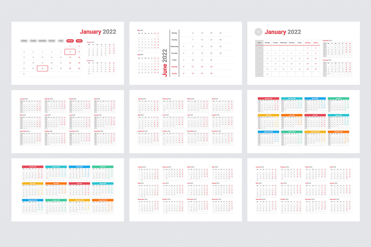 Powerpoint Calendar 2022 Templates, a Presentation Template by HiSlide.io (Photo 9 of 9)