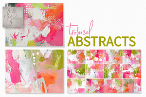 Tropical Abstract Paintings