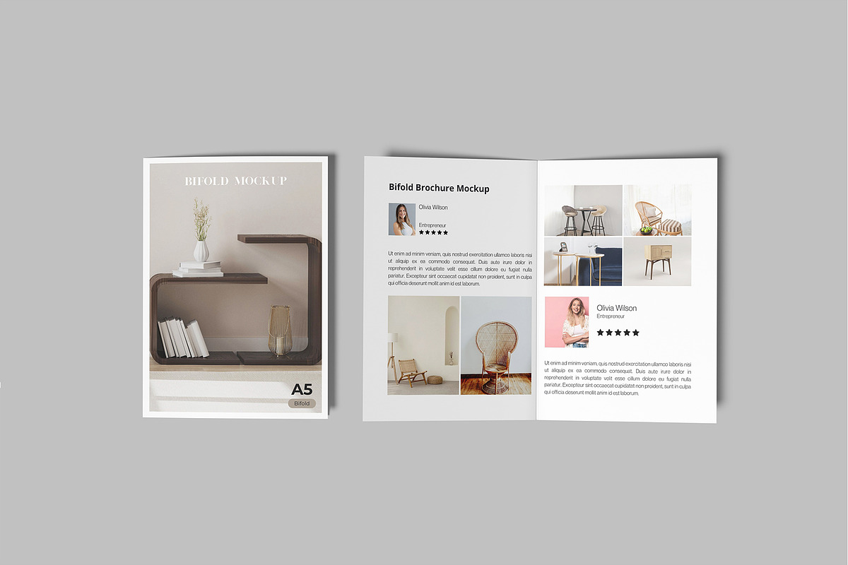 A5 Bifold Brochure Mockup, a Brochure Template by rizalamora (Photo 6 of 11)