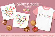 Candies and Cookies Clipart Set, a Pattern Graphic by Natali_Zhy (Thumbnail 1 of 7)