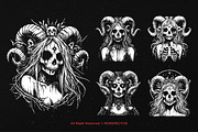 10 Bundle Dark Art Nymph Girl Fairy, an Illustration by Morspective (Thumbnail 5 of 7)