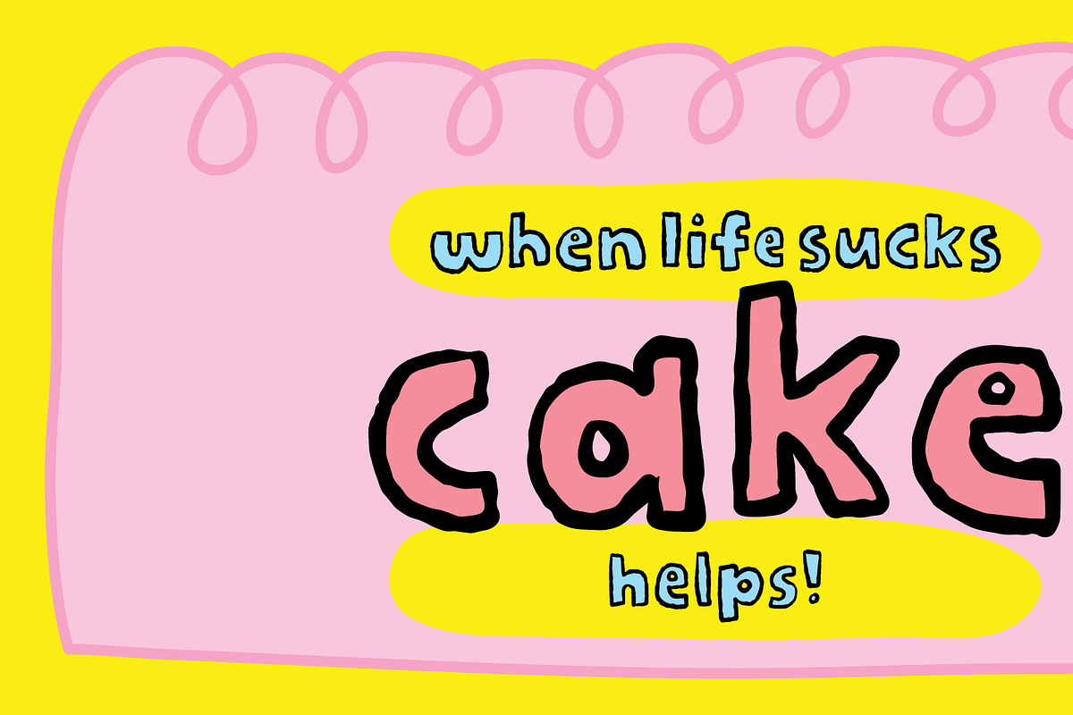Yellow Day, a Handwritten Font by pizzadudedotdk (Photo 2 of 8)