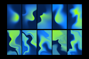 FLUID 5 Liquid Colorful Backgrounds