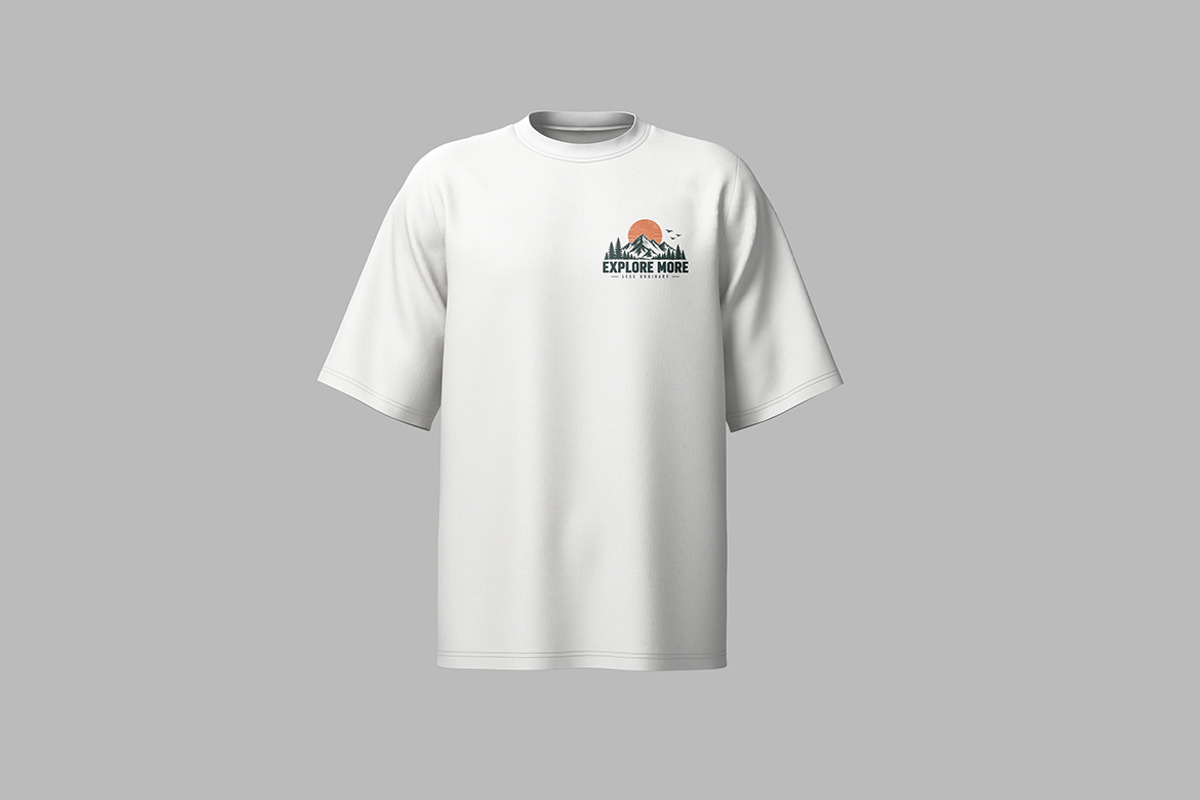 Oversized T-Shirt Mockup, a Shirt Mockup by simuradi (Photo 4 of 6)