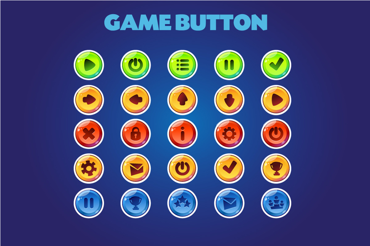 game button, a Graphic by Game Ui art