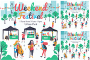Music band at festival set, a Person Illustration by Wanwiss (Thumbnail 3 of 6)