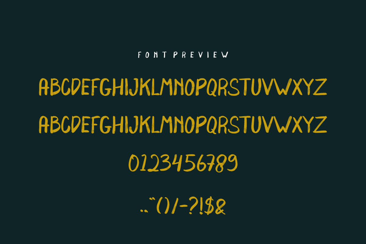 Jogangin - Font, a Handwritten Font by artchiles_design (Photo 4 of 5)
