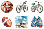 Sports Father's Day Clipart, an Illustration by OK Design (Thumbnail 4 of 5)