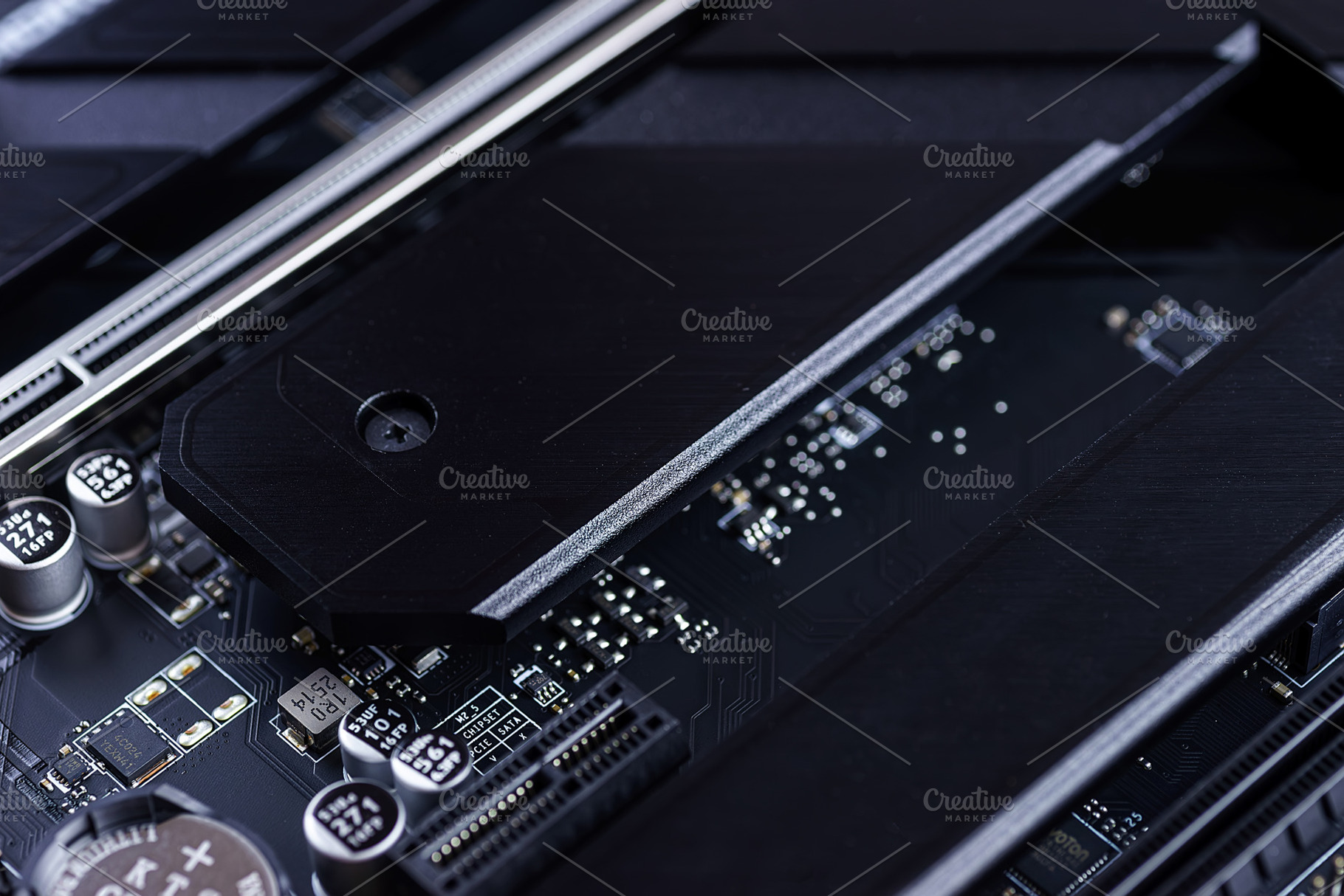 digital microcircuit background tech, a Technology Photo by AlexBush