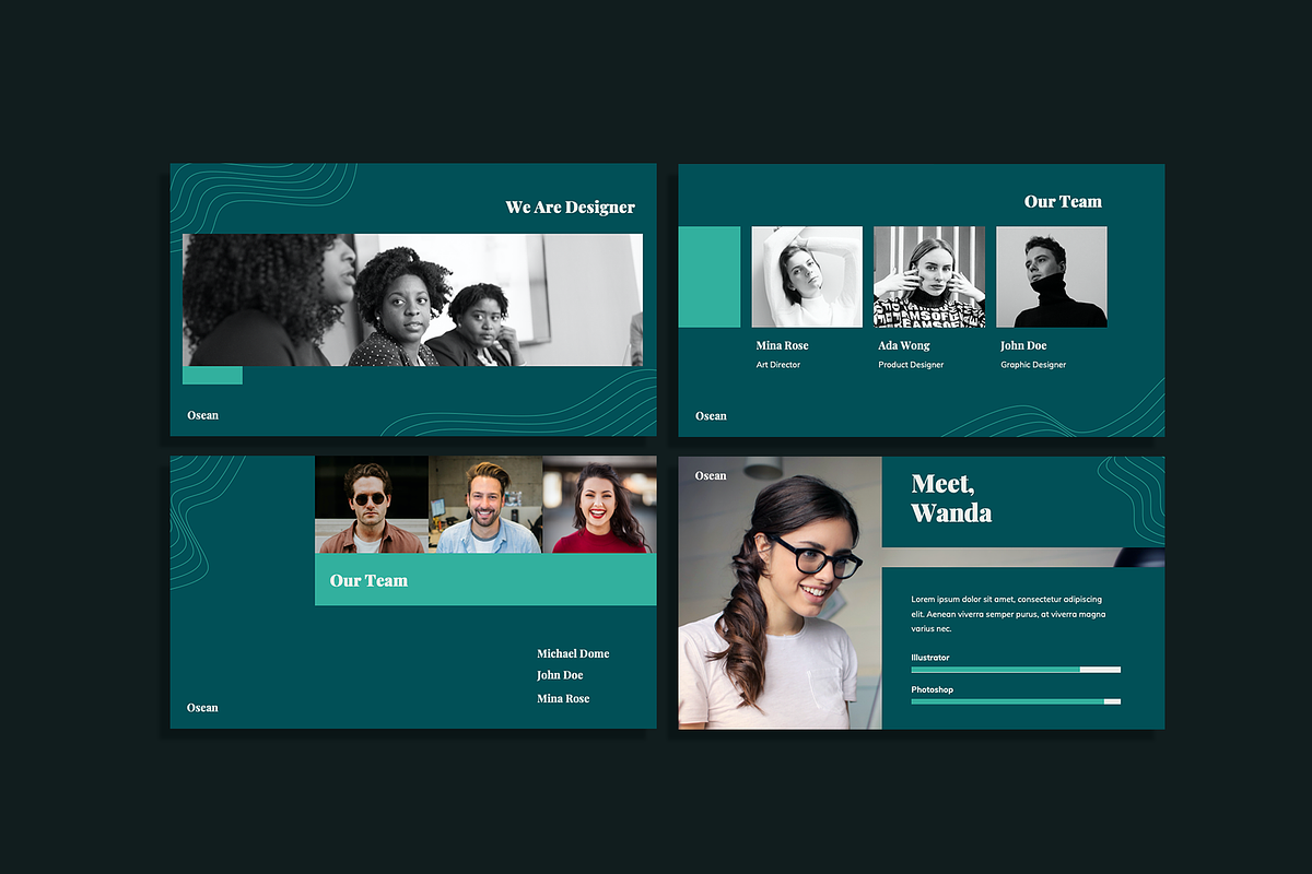Osean - Powerpoint Template, a Presentation Template by Pixelz Studio (Photo 3 of 10)
