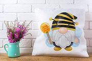 Gnomes Honey Bee Watercolor, an Animal Illustration by Noey smiley (Thumbnail 7 of 7)