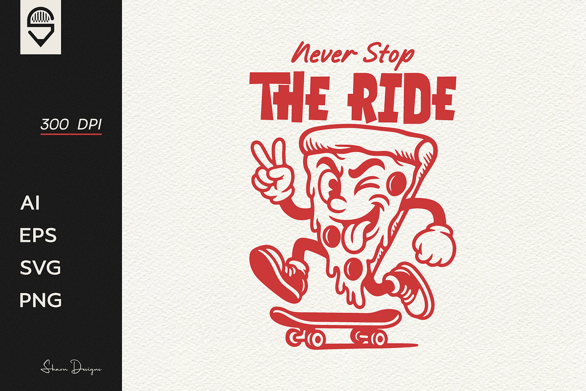Never stop the ride, T-shirt, a Sport Illustration by shaondesigns (Photo 1 of 7)