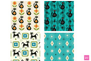 Atomic Cats and Starbursts Patterns, a Pattern Graphic by Yasmine Patterns (Thumbnail 2 of 8)